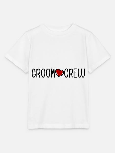 Groom Crew - Stanley/Stella Kinder T-Shirt MINI CREATOR - Weiß