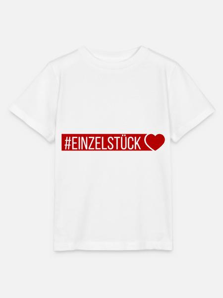 Einzelstück Herz - Stanley/Stella Kinder T-Shirt MINI CREATOR - Weiß