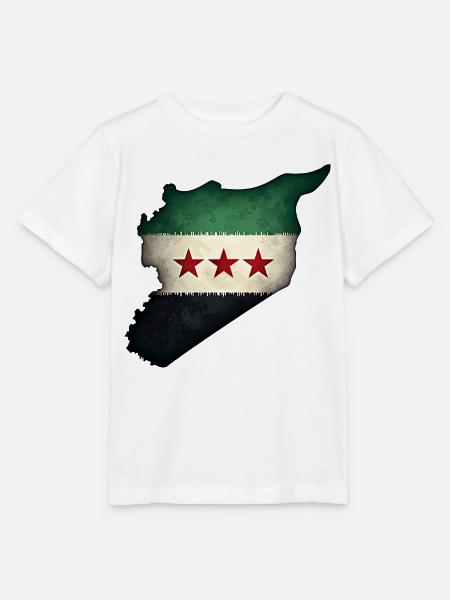 flagge syrien - Stanley/Stella Kinder T-Shirt MINI CREATOR - Weiß