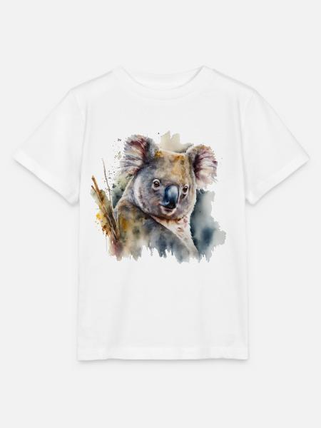 Koala Aquarell - Stanley/Stella Kinder T-Shirt MINI CREATOR  - Weiß