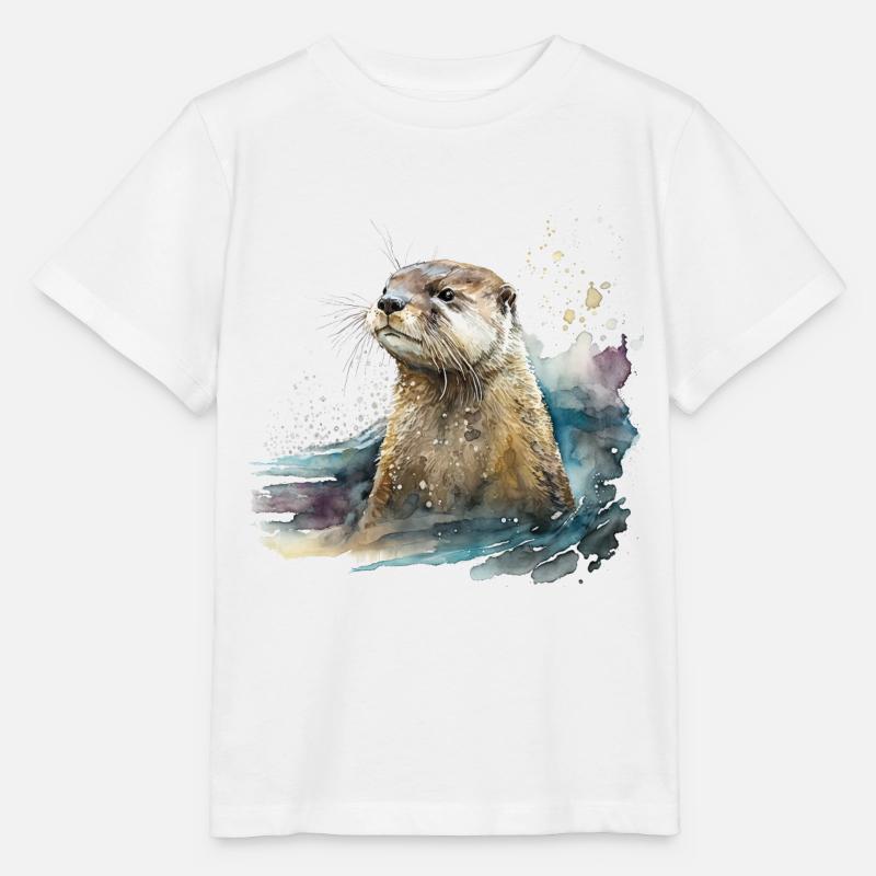Otter - Stanley/Stella Kinder T-Shirt MINI CREATOR  - Weiß