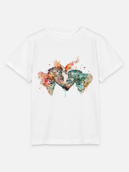 Zebras In Love - Stanley/Stella Kinder T-Shirt MINI CREATOR - Weiß
