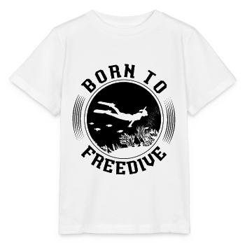 Apnée Apnée Idée cadeau d’apnée - T-shirt bio MINI CREATOR Stanley/Stella Enfant - blanc - Devant - Maike (125cm)