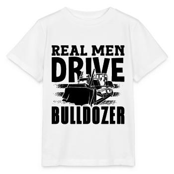 Bagger Bauarbeiter Bulldozer Raupe Geschenkidee - Stanley/Stella Kinder T-Shirt MINI CREATOR  - Weiß - Vorne - Maike (125cm)