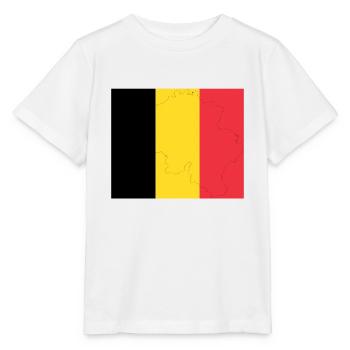 Drapeau belge Belgique Drapeau belge Belge - T-shirt bio MINI CREATOR Stanley/Stella Enfant - blanc - Devant - Maike (125cm)