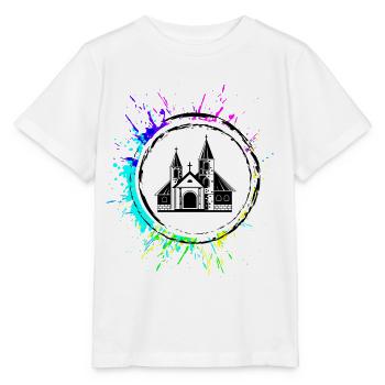 Symbole de l’église - T-shirt bio MINI CREATOR Stanley/Stella Enfant - blanc - Devant - Maike (125cm)