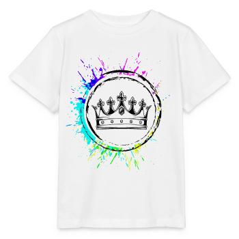 Crown Silhouette - Stanley/Stella MINI CREATOR Kids’ T-Shirt - white - Front - Maike (125cm)