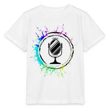 Spiegel Icon Silhouette - Stanley/Stella Kinder T-Shirt MINI CREATOR  - Weiß - Vorne - Maike (125cm)