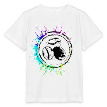 Coffee Bean Icon Coffee - Stanley/Stella MINI CREATOR Kids’ T-Shirt - white - Front - Maike (125cm)