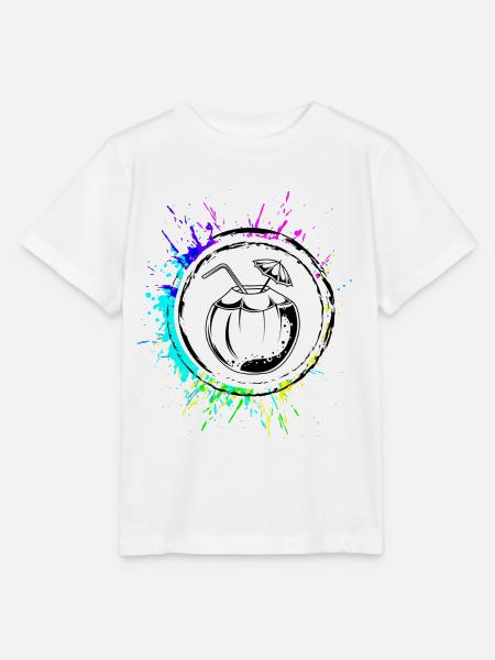 Kokos Icon Symbol - Stanley/Stella Kinder T-Shirt MINI CREATOR - Weiß