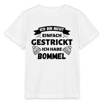 nicht einfach gestrickt ich habe bommel - Stanley/Stella Kinder T-Shirt MINI CREATOR  - Weiß - Vorne - Maike (125cm)
