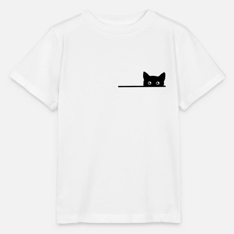 Chat de poche Chat - T-shirt bio MINI CREATOR Stanley/Stella Enfant - blanc
