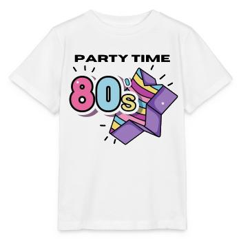80s Party Time - Stanley/Stella MINI CREATOR Kids’ T-Shirt - white - Front - Maike (125cm)