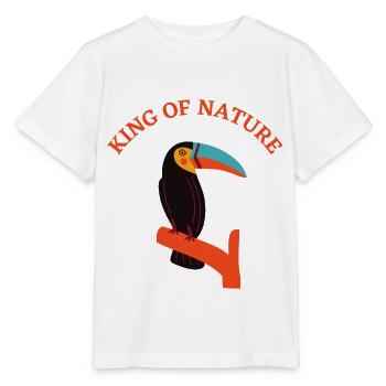 T-Shirt Toucan - king of nature - geschenk - Stanley/Stella Kinder T-Shirt MINI CREATOR  - Weiß - Vorne - Maike (125cm)