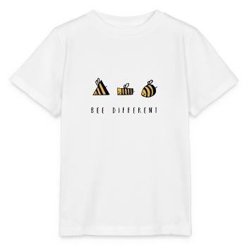 Bee different Kinder Shirt Bienen - Stanley/Stella Kinder T-Shirt MINI CREATOR  - Weiß - Vorne - Maike (125cm)