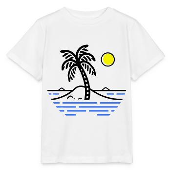 Palm Island - Stanley/Stella MINI CREATOR Kids’ T-Shirt - white - Front - Maike (125cm)