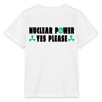 Atomkraft Ja bitte - Stanley/Stella Kinder T-Shirt MINI CREATOR  - Weiß - Vorne - Maike (125cm)
