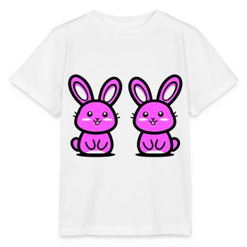 Lapin de Pâques Pâques - T-shirt bio MINI CREATOR Stanley/Stella Enfant - blanc - Devant - Maike (125cm)