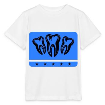 Zahn Dental Zahnarzt Icon - Stanley/Stella Kinder T-Shirt MINI CREATOR  - Weiß - Vorne - Maike (125cm)