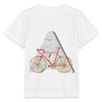 vélo e 249 a - T-shirt bio MINI CREATOR Stanley/Stella Enfant - blanc - Devant - Maike (125cm)