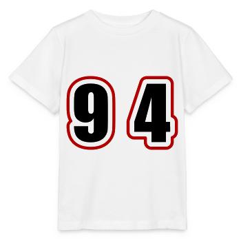 94 Zahl College - Stanley/Stella Kinder T-Shirt MINI CREATOR  - Weiß - Vorne - Maike (125cm)
