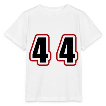 44 Zahl College - Stanley/Stella Kinder T-Shirt MINI CREATOR  - Weiß - Vorne - Maike (125cm)