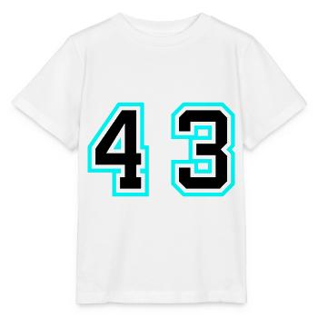 43 Symbole numérique - T-shirt bio MINI CREATOR Stanley/Stella Enfant - blanc - Devant - Maike (125cm)
