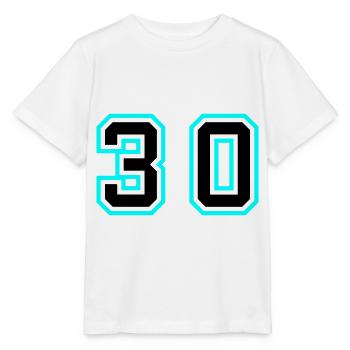Symbole de 30 chiffres - T-shirt bio MINI CREATOR Stanley/Stella Enfant - blanc - Devant - Maike (125cm)