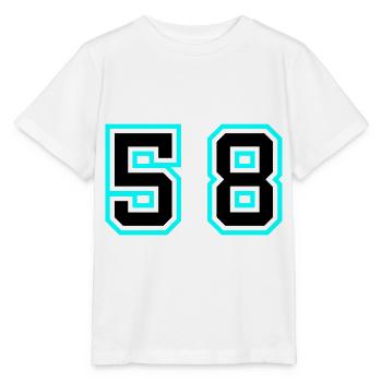 58 Symbole numérique - T-shirt bio MINI CREATOR Stanley/Stella Enfant - blanc - Devant - Maike (125cm)