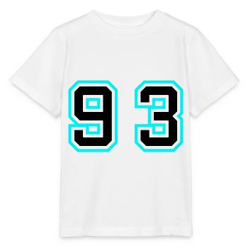 93 Symbole numérique - T-shirt bio MINI CREATOR Stanley/Stella Enfant - blanc - Devant - Maike (125cm)