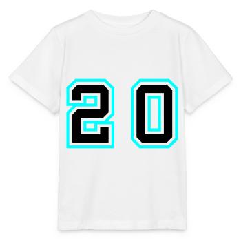 Symbole de 20 chiffres - T-shirt bio MINI CREATOR Stanley/Stella Enfant - blanc - Devant - Maike (125cm)