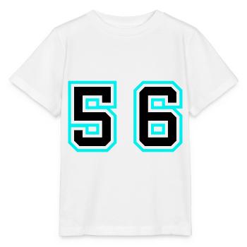 56 Symbole numérique - T-shirt bio MINI CREATOR Stanley/Stella Enfant - blanc - Devant - Maike (125cm)