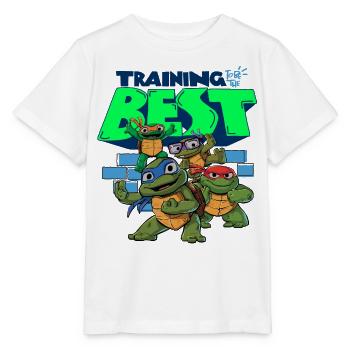 TMNT Mutant Mayhem Training To Be The Best - Stanley/Stella MINI CREATOR Kids’ T-Shirt - white - Front - Maike (125cm)