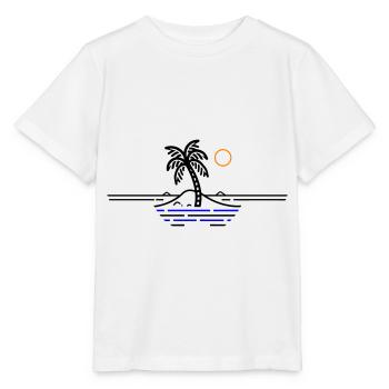 Palm Island Holidays - Stanley/Stella MINI CREATOR Kids’ T-Shirt - white - Front - Maike (125cm)