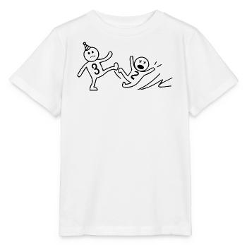 Geschenk zum 3. Hochzeitstag, Geschenk zum 3. Hochzeitstag - Stanley/Stella Kinder T-Shirt MINI CREATOR  - Weiß - Vorne - Maike (125cm)