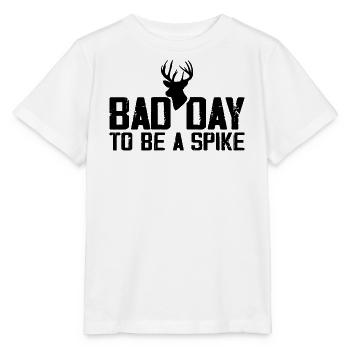 Bad Day to Be a Spike Hunter Hunting Deer - Stanley/Stella MINI CREATOR Kids’ T-Shirt - white - Front - Maike (125cm)