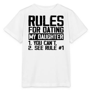 Rules for dating my daughter - Stanley/Stella MINI CREATOR Kids’ T-Shirt - white - Front - Maike (125cm)