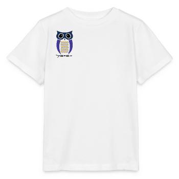 Geometric owl: minimalistisch Eule im Rautenmuster - Stanley/Stella Kinder T-Shirt MINI CREATOR  - Weiß - Vorne - Maike (125cm)
