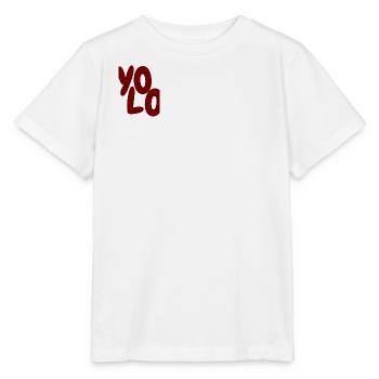 YoLo Saying - Design Y2K streetwear universitaire - T-shirt bio MINI CREATOR Stanley/Stella Enfant - blanc - Devant - Maike (125cm)