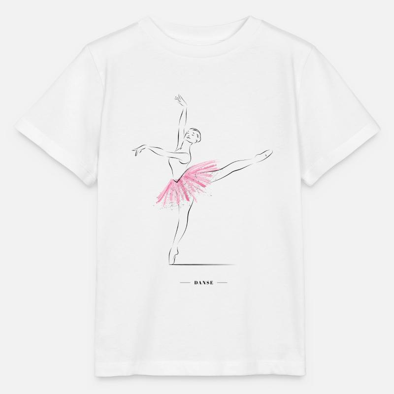 danseuse de ballet - T-shirt bio MINI CREATOR Stanley/Stella Enfant - blanc
