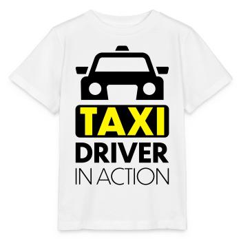Taxi - T-shirt bio MINI CREATOR Stanley/Stella Enfant - blanc - Devant - Maike (125cm)