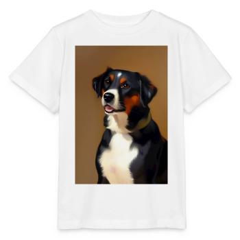 Hunde Bild - Stanley/Stella Kinder T-Shirt MINI CREATOR  - Weiß - Vorne - Maike (125cm)