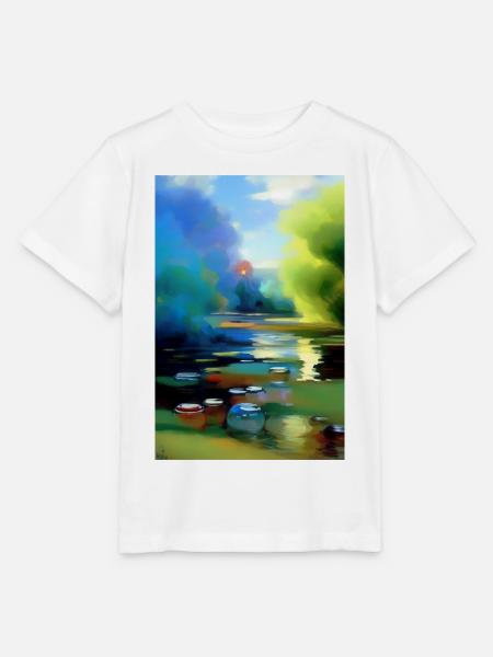 Abstrakte Muster und Formen - Stanley/Stella Kinder T-Shirt MINI CREATOR - Weiß