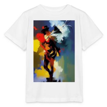 Abstrakte Kunst - Stanley/Stella Kinder T-Shirt MINI CREATOR  - Weiß - Vorne - Maike (125cm)