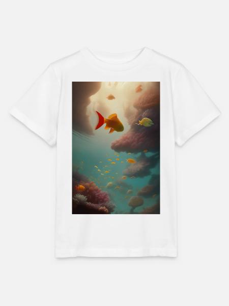 Fische, Aquarium - Stanley/Stella Kinder T-Shirt MINI CREATOR  - Weiß
