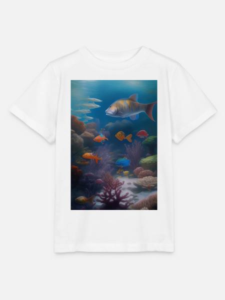 Fische, Aquarium - Stanley/Stella Kinder T-Shirt MINI CREATOR - Weiß