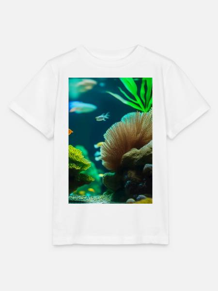 Fische, Aquarium - Stanley/Stella Kinder T-Shirt MINI CREATOR - Weiß