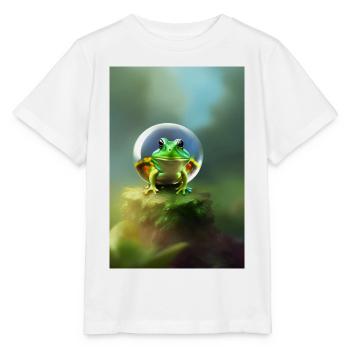 Frosch Kugel - Stanley/Stella Kinder T-Shirt MINI CREATOR  - Weiß - Vorne - Maike (125cm)