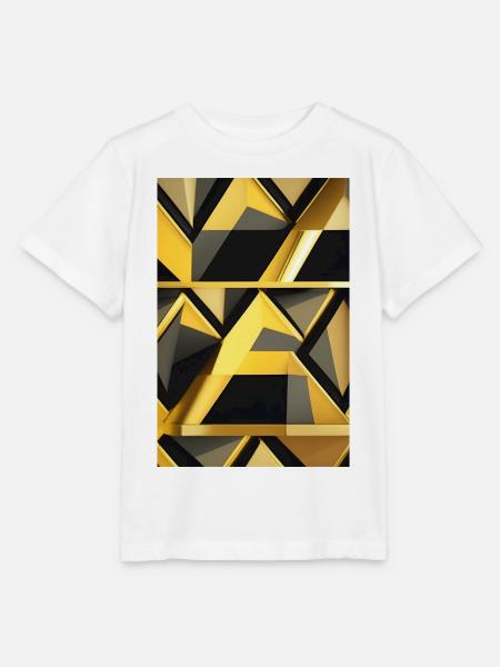 Goldenes Muster - Stanley/Stella Kinder T-Shirt MINI CREATOR  - Weiß