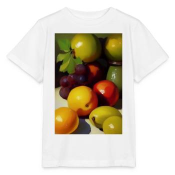 Fruit - T-shirt bio MINI CREATOR Stanley/Stella Enfant - blanc - Devant - Maike (125cm)